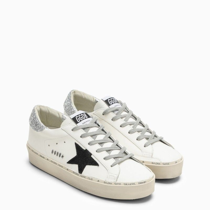 GOLDEN GOOSE Glittered Low Top Trainers with Star Patch Detail for Women