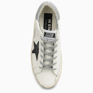 Women's Glittered Low Top Trainers with Star Patch Detail