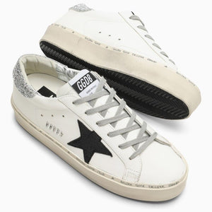 GOLDEN GOOSE Glittered Low Top Trainers with Star Patch Detail for Women