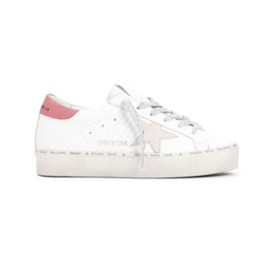 GOLDEN GOOSE Hi Star Leather Sneakers with Suede Accents