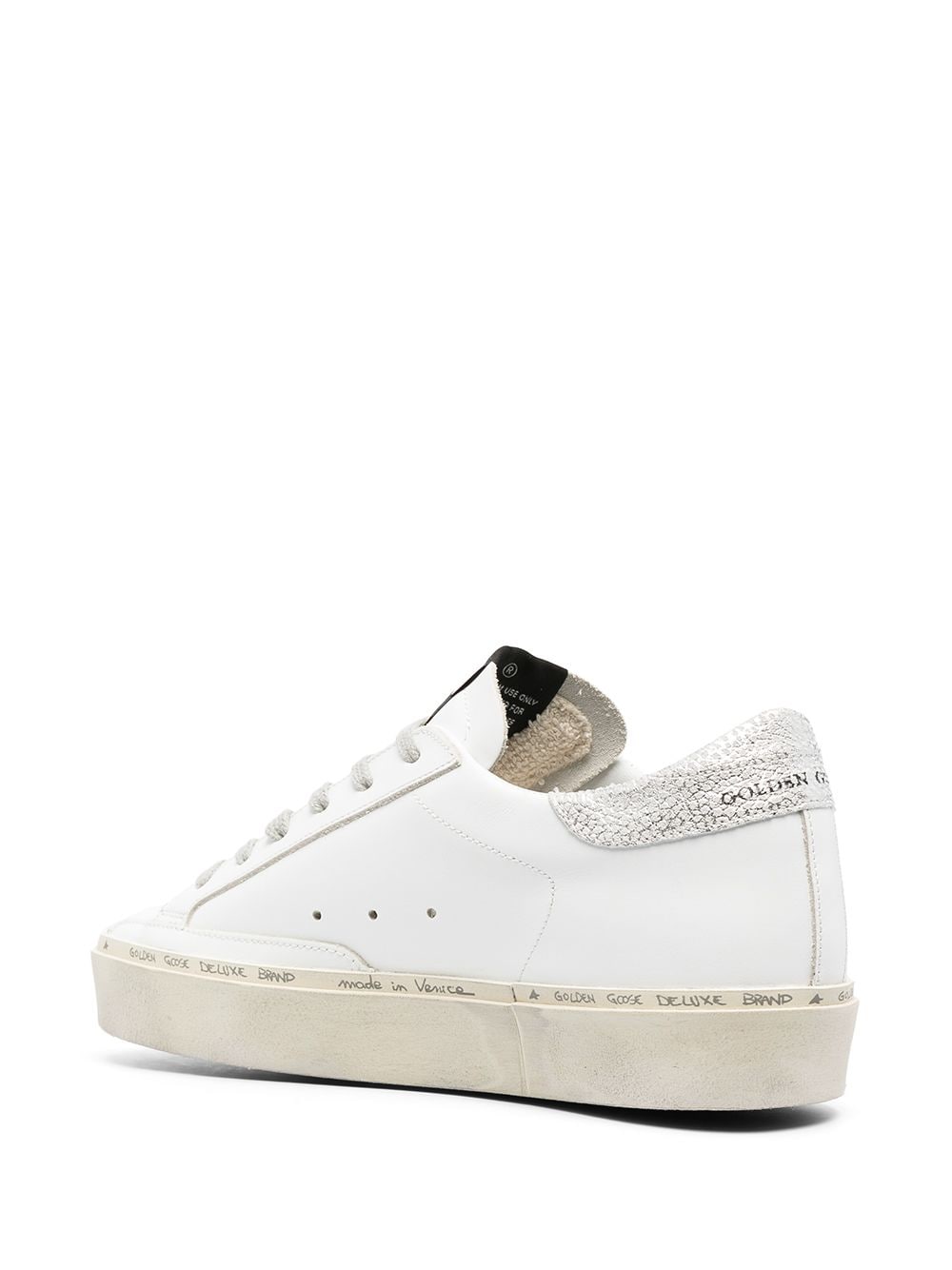 GOLDEN GOOSE White Leather High Top Sneakers for Women