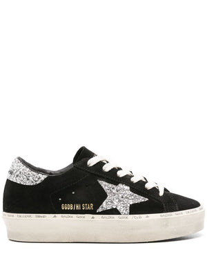 GOLDEN GOOSE Hi Star Leather Sneakers – Midnight Black