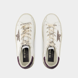 GOLDEN GOOSE Hi Star Elevated White Sneakers