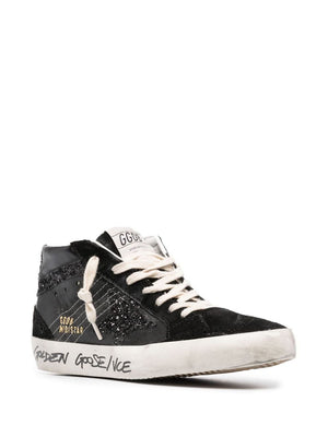 GOLDEN GOOSE Luxurious Black Midstar Sneakers for Women - FW23