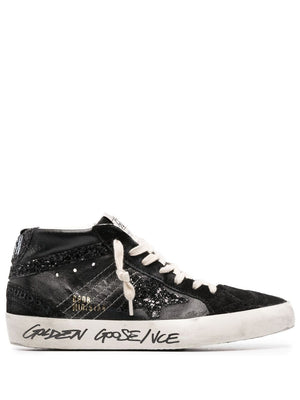 GOLDEN GOOSE Luxurious Black Midstar Sneakers for Women - FW23