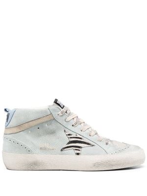 GOLDEN GOOSE Stylish Gold Canvas Sneakers for Women - 2024 Collection