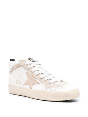 GOLDEN GOOSE Stylish White Sneakers with Swarovski Embellishment for Women