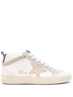 GOLDEN GOOSE Stylish White Sneakers with Swarovski Embellishment for Women