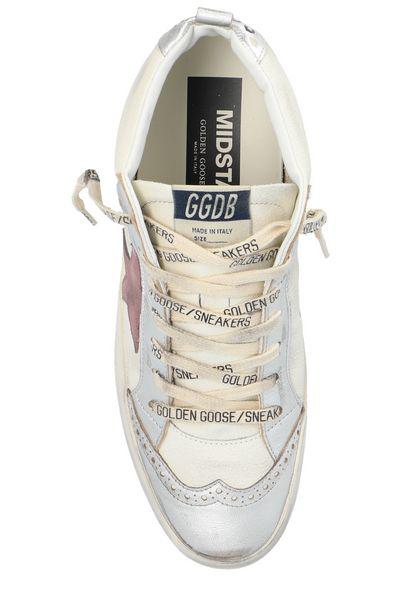 GOLDEN GOOSE Mid Star Chic White Leather Sneakers