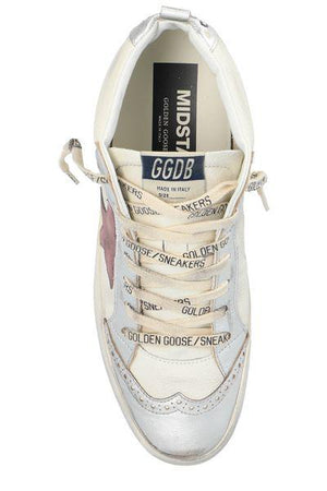 GOLDEN GOOSE Mid Star Chic White Leather Sneakers