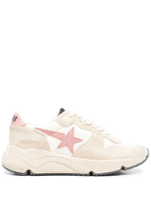 GOLDEN GOOSE Blush Pink Leather Running Sole Sneaker