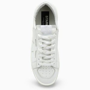 GOLDEN GOOSE Men's White Stardan Sneakers in Smooth Leather with Iconic Star Detail