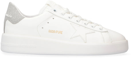 GOLDEN GOOSE Chic Sparkle Low-Top Sneakers with Iconic Star Design