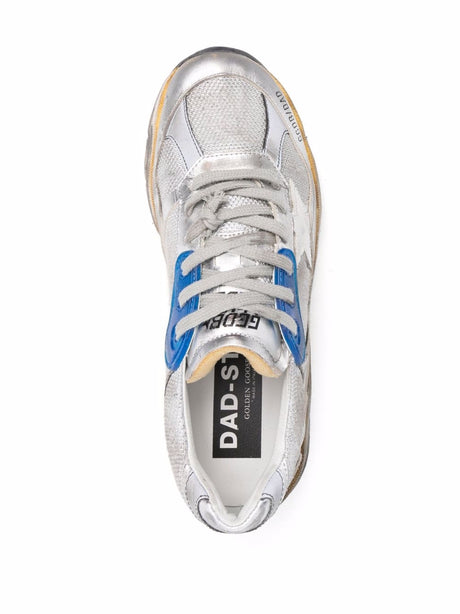 GOLDEN GOOSE Running Dad Sneakers with Distressed Star Accents