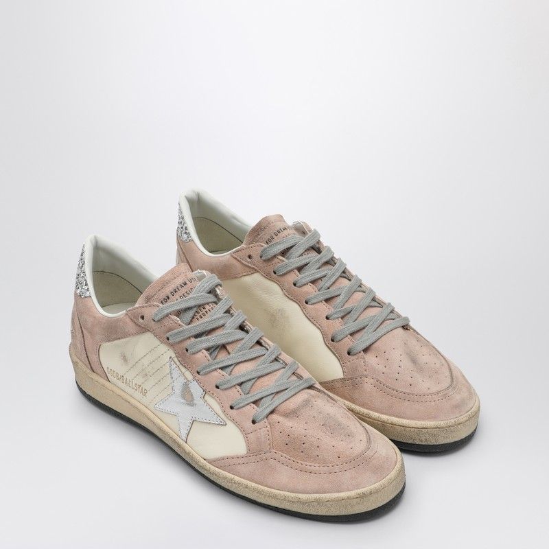 GOLDEN GOOSE Pink Starlight Glitter Trainers