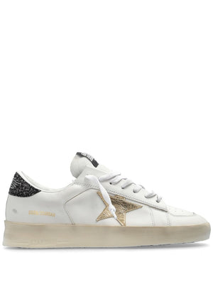 GOLDEN GOOSE Chic Women’s White Leather Lace-Up Sneakers