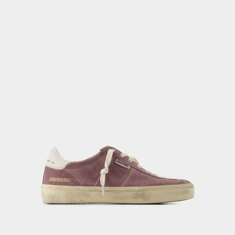 GOLDEN GOOSE Soul Star Purple Leather Sneakers