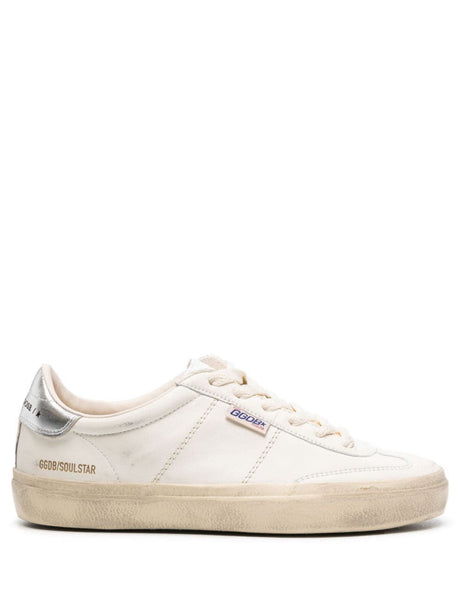 GOLDEN GOOSE Soul Star Women's Natural Sneakers with Silver Heel