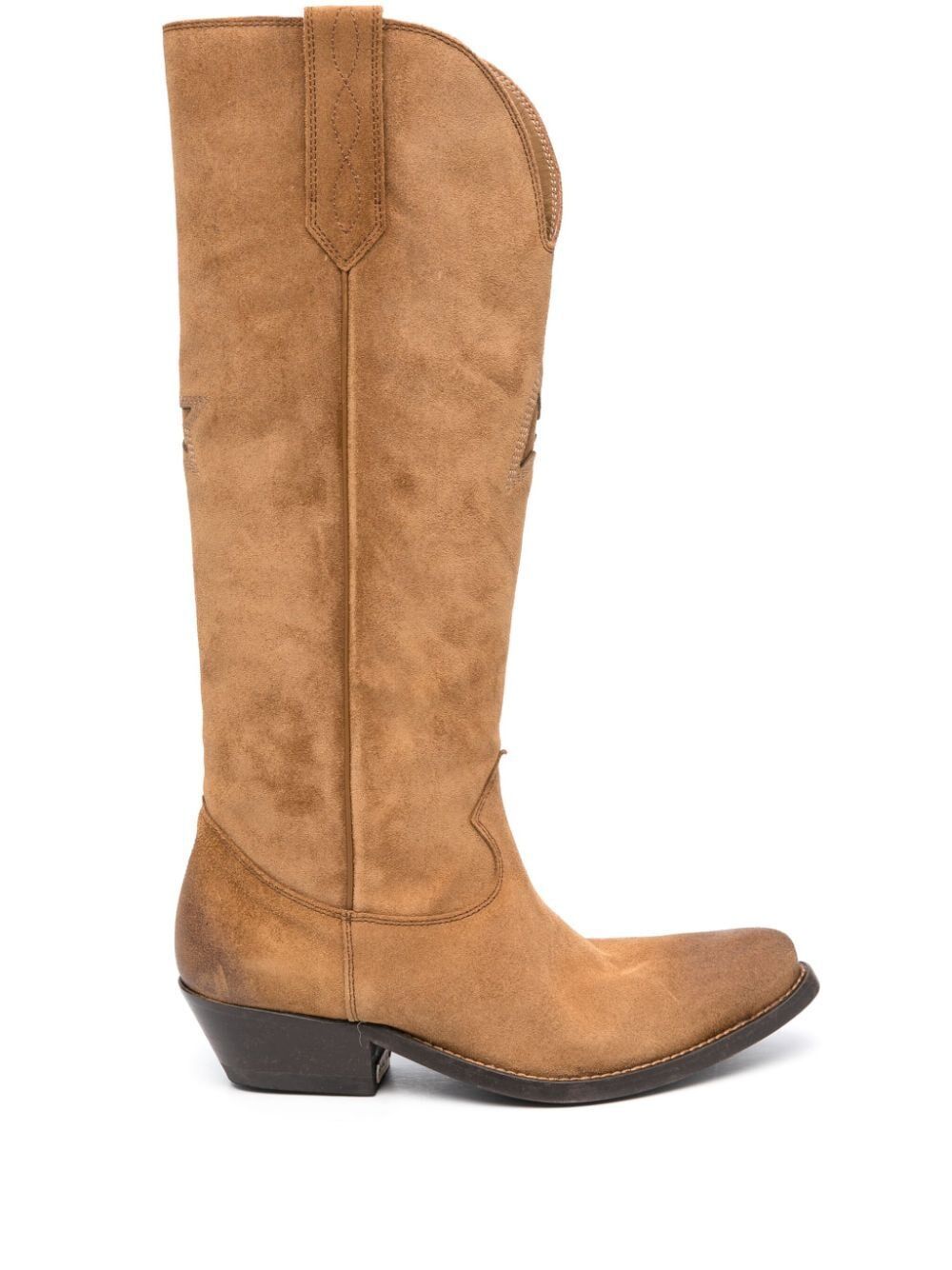 GOLDEN GOOSE BROWN Wish Star Boots for Women - SS24 Collection