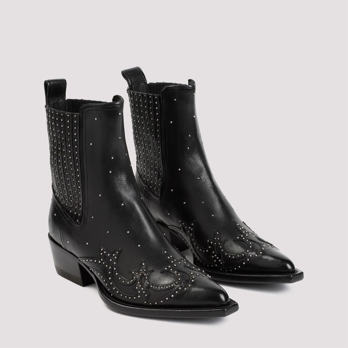 Stylish Black Leather Women's Boots for SS24