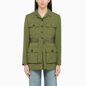 GOLDEN GOOSE Pesto Single-Breasted Jacket with Belt for Women - SS23 Collection