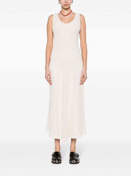 فستان طويل أبيض للنساء - مجموعة SS24