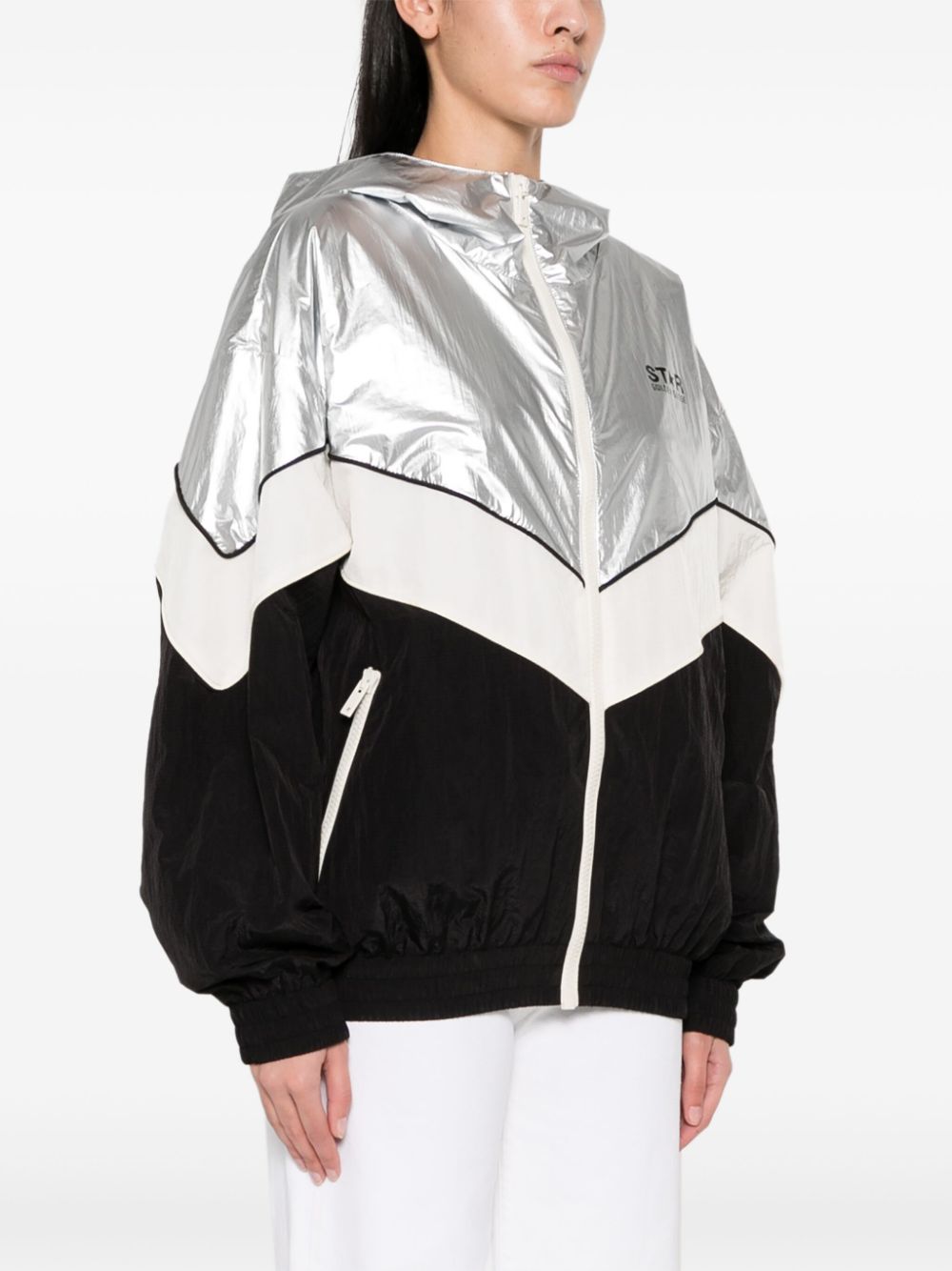 Women's Patchwork Hooded Jacket from Golden Goose's Star Collection