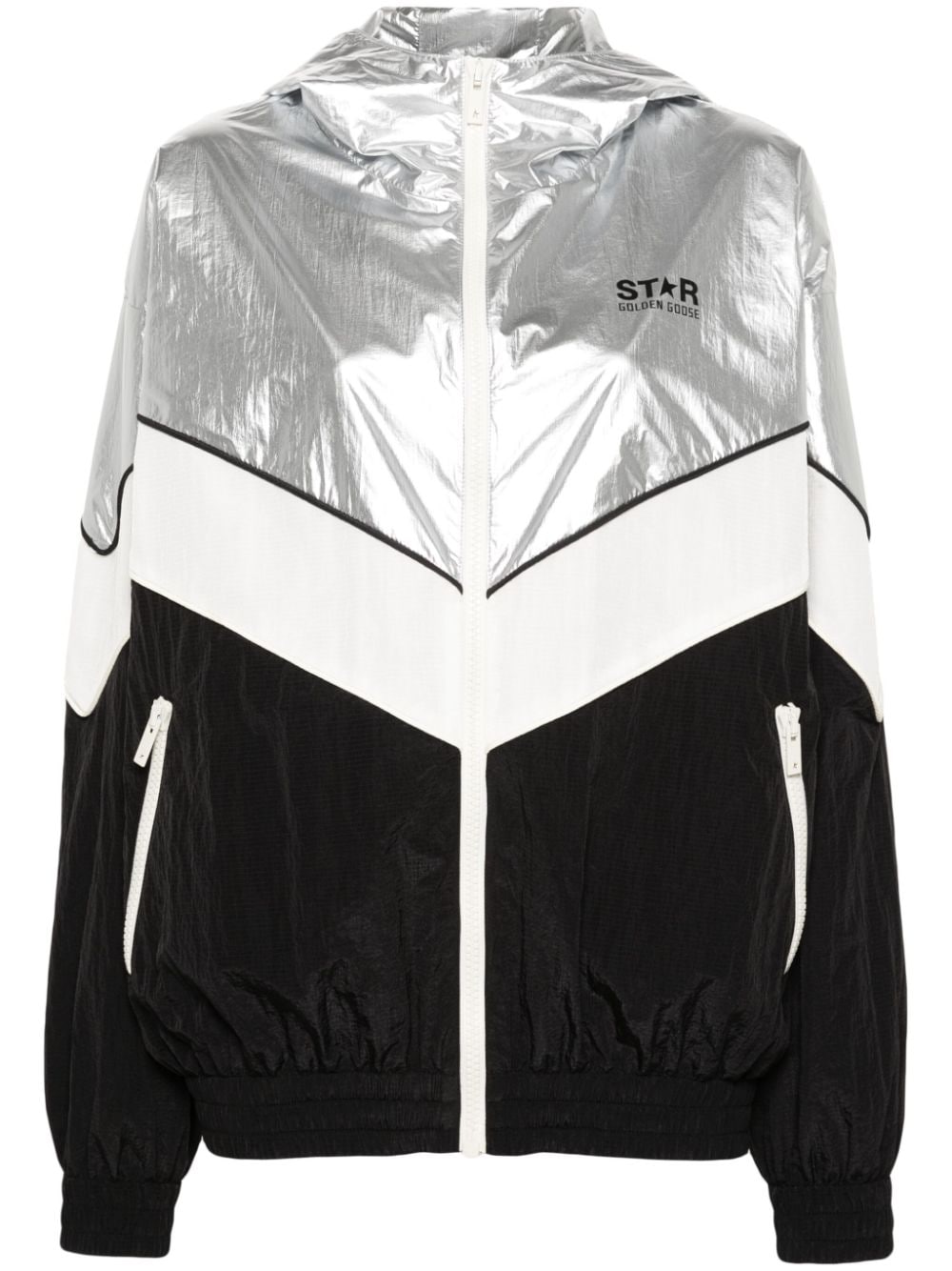 Women's Patchwork Hooded Jacket from Golden Goose's Star Collection