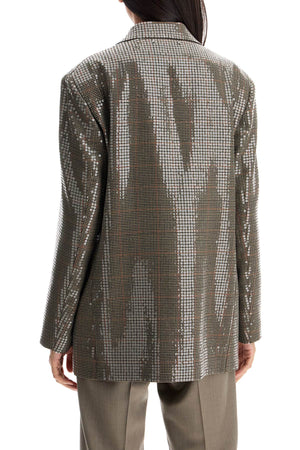 GOLDEN GOOSE Houndstooth Blazer with Sequins - Women's Size 40