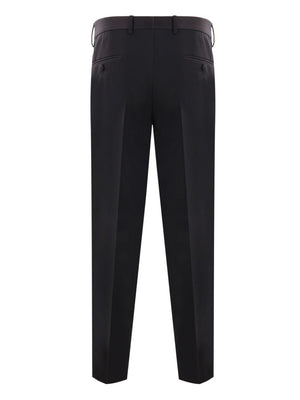 DOLCE & GABBANA Elegant Black Wool Blend Trousers