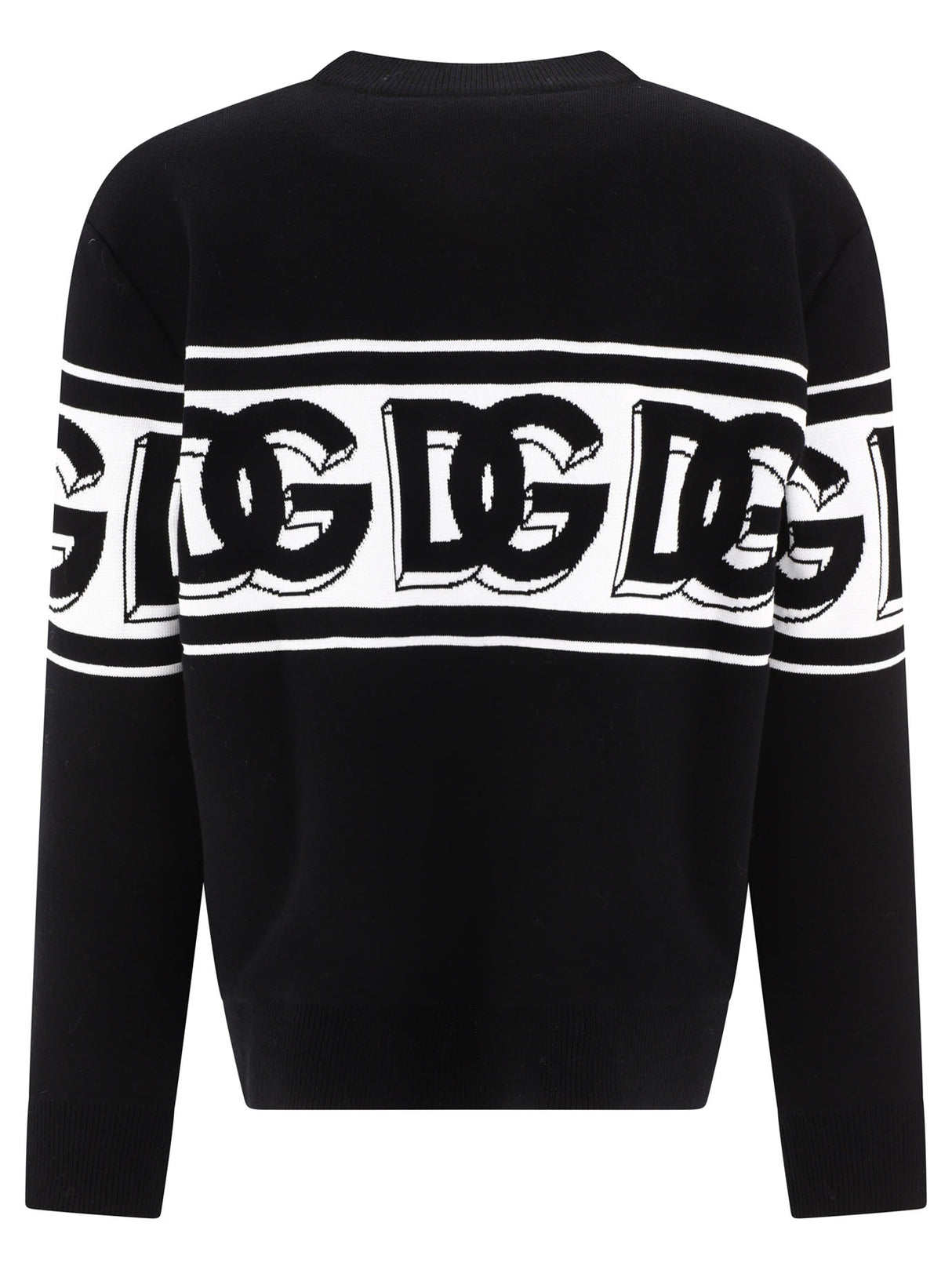 Black DOLCE & GABBANA Logo Sweater for Men