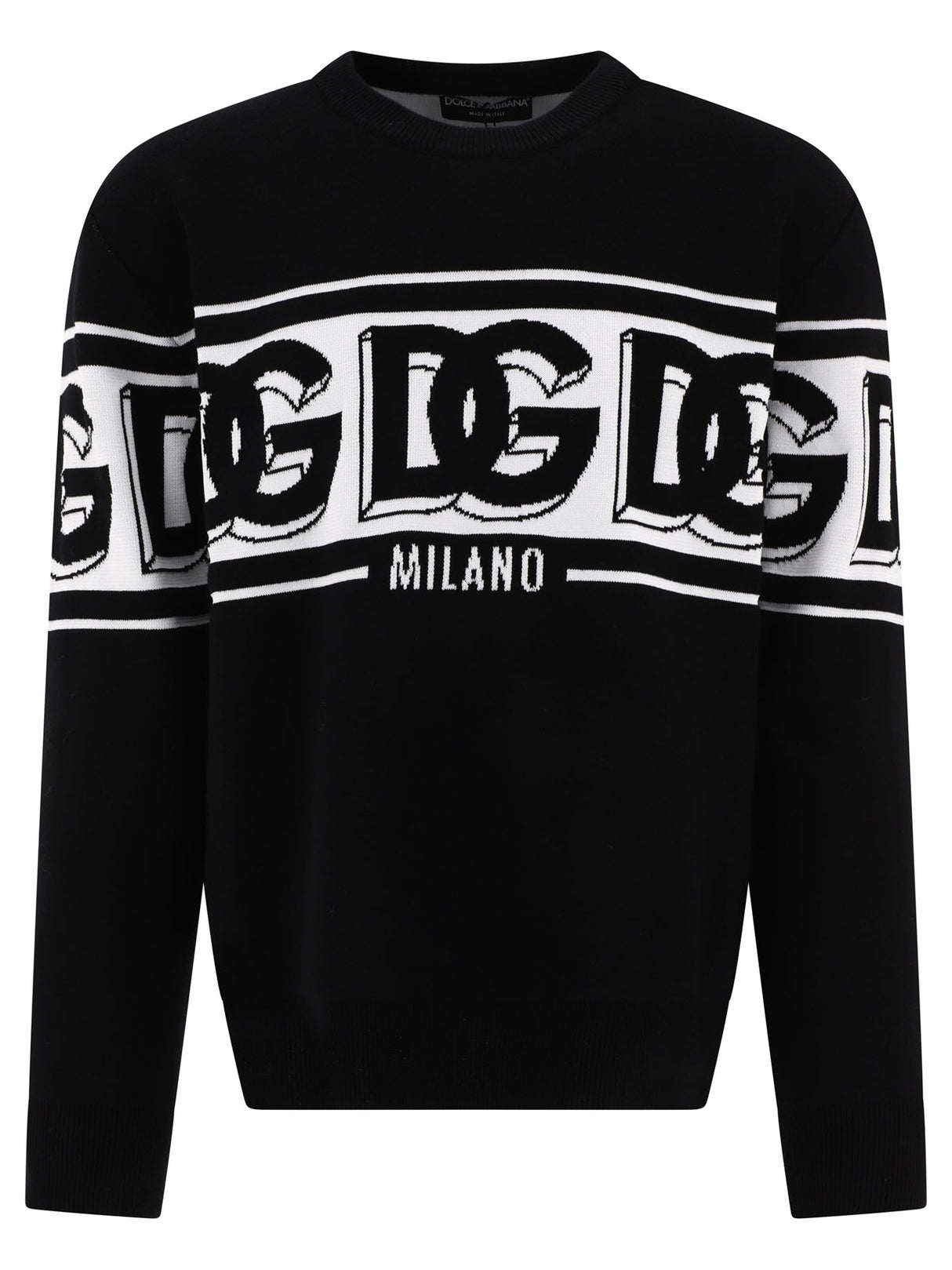 Black Logo Sweatshirt for Men by DOLCE & GABBANA