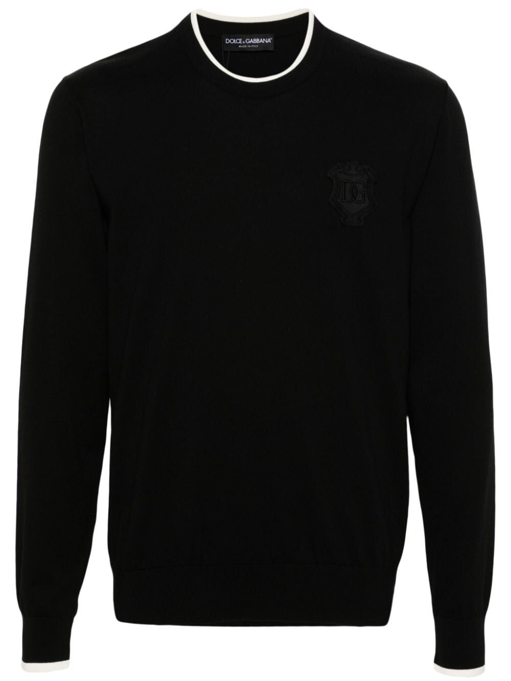 DOLCE & GABBANA Logo Embroidered Sweater for Men