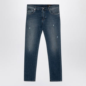 Quần Jean Distressed Slim Fit 5 Túi cho Nam