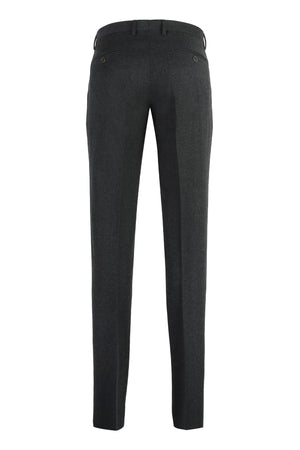 DOLCE & GABBANA Stretch Wool Trousers for Men in Grey - FW23