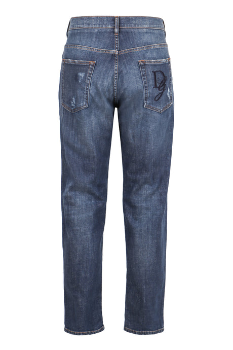 Quần Jean Denim Rách Phong Cách Rộng