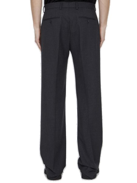 DOLCE & GABBANA Sophisticated Grey Straight-Leg Trousers