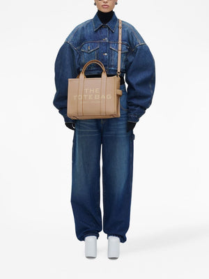 MARC JACOBS Beige 100% Cow Leather Medium Tote Handbag for Women, 33cm x 25cm x 14cm
