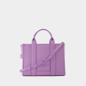 MARC JACOBS Elegant Medium Leather Tote in Regal Purple