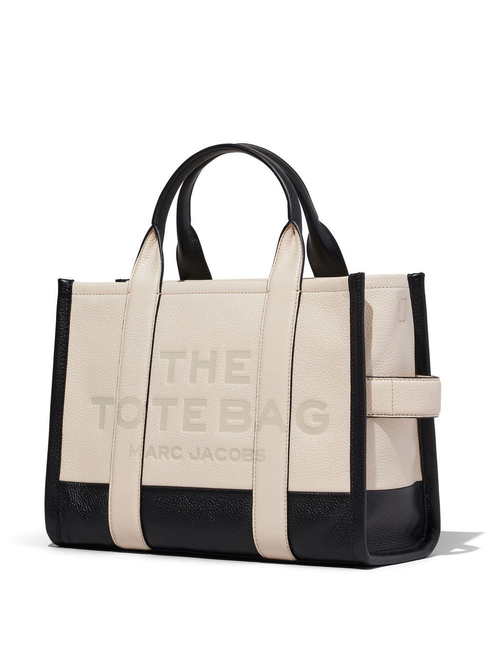 MARC JACOBS Colorblock Medium Two-Tone Leather Tote with Detachable Strap