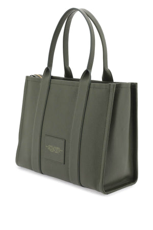 Green Grained Leather Large Tote Handbag for Women