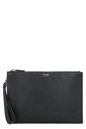 Grained Leather Pouch Handbag - TOM FORD SS24 Collection