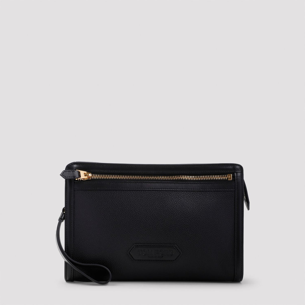 TOM FORD Luxury Calf Leather Mini Pouch Handbag W:30CM H:21CM D:8CM