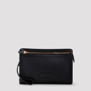 TOM FORD Luxury Calf Leather Mini Pouch Handbag W:30CM H:21CM D:8CM