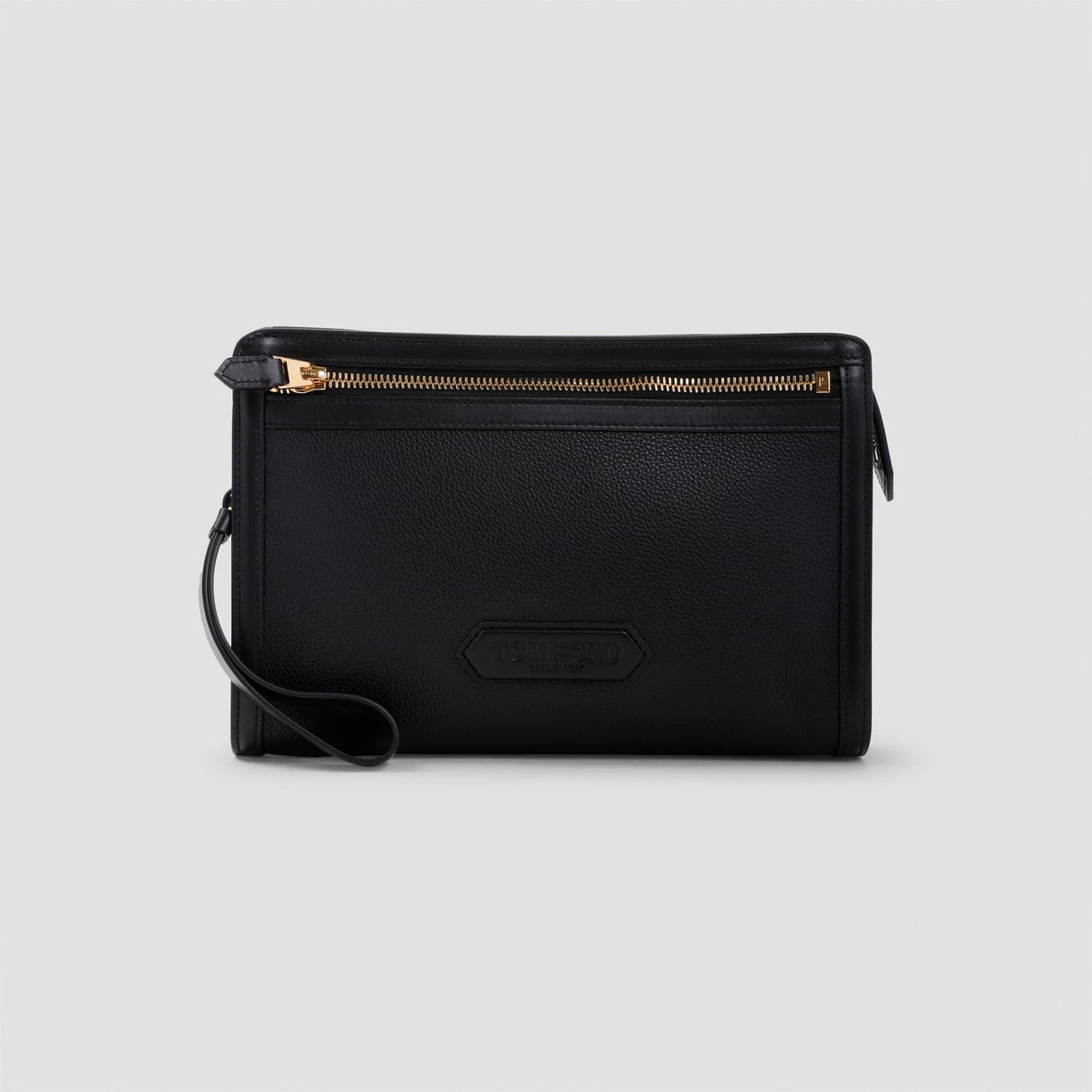 TOM FORD Luxury Calf Leather Mini Pouch Handbag W:30CM H:21CM D:8CM