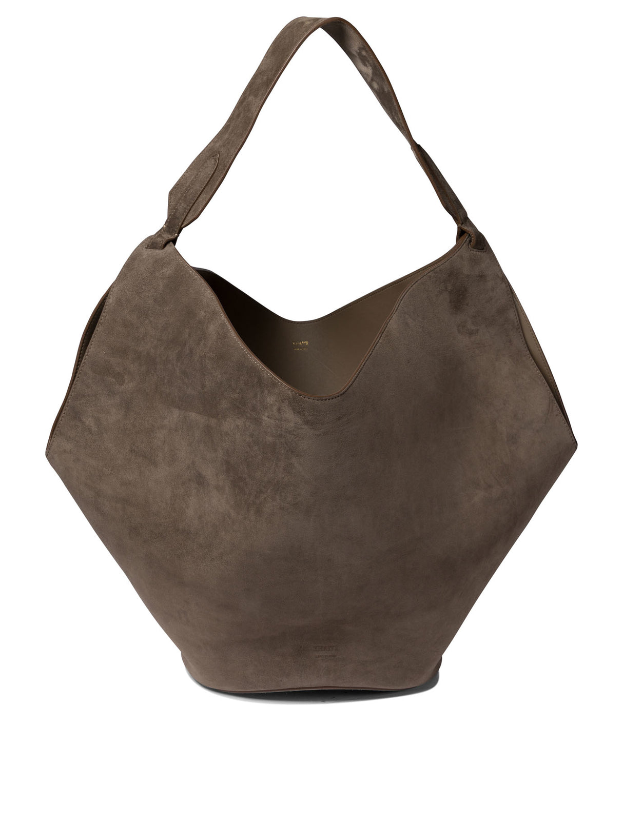 KHAITE Luxurious Suede Shoulder Handbag