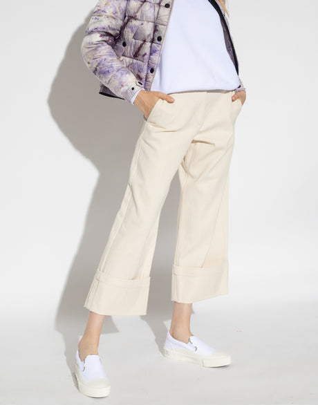 MONCLER Wide Leg Trousers for Women - Summer 2024 Collection