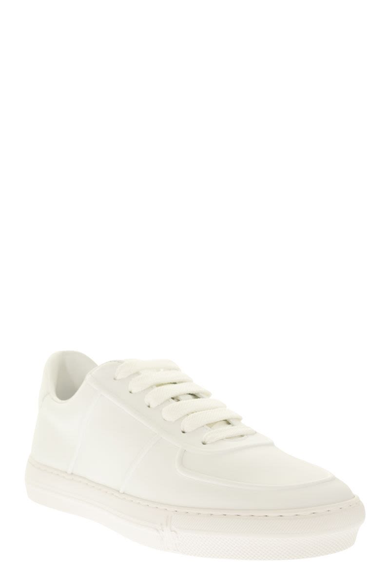 MONCLER Refined Leather Trainer for Men - Low-Top Sneaker with Lace-Up Closure