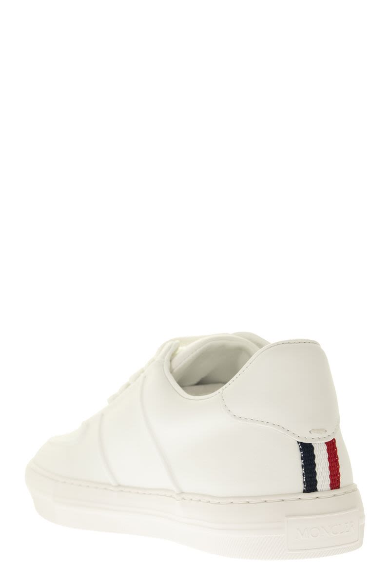 MONCLER Refined Leather Trainer for Men - Low-Top Sneaker with Lace-Up Closure