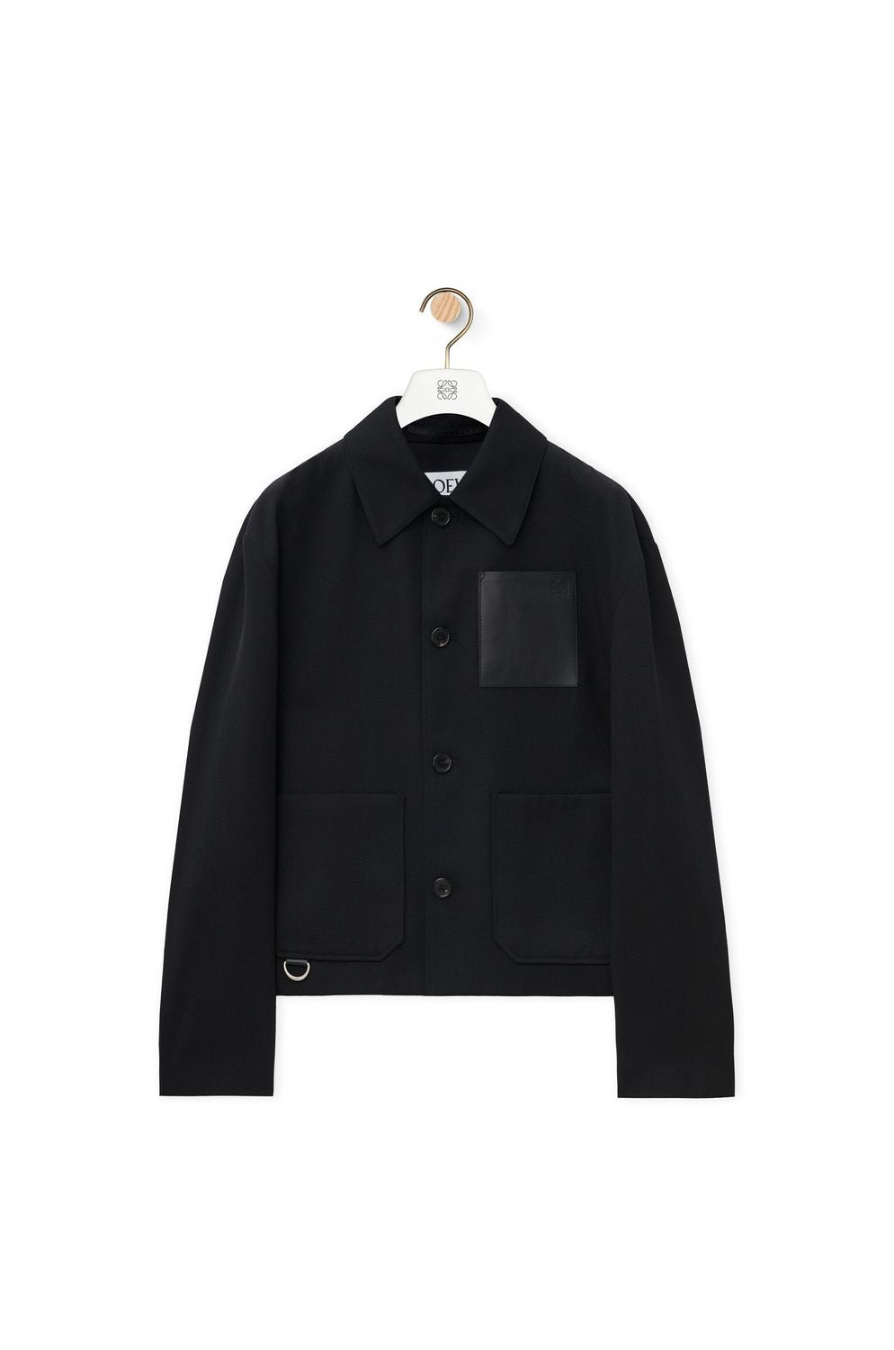 LOEWE Men's Premium Wool Blend Workwear Jacket